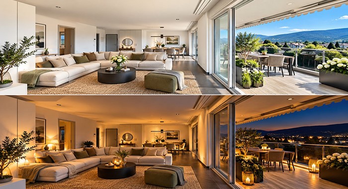 EXCLUSIVITÉ À DELÉMONT – SUPERBE ATTIQUE 3.5 PIÈCES, 97 m²,  AVEC TERRASSE PANORAMIQUE DE 55 m²