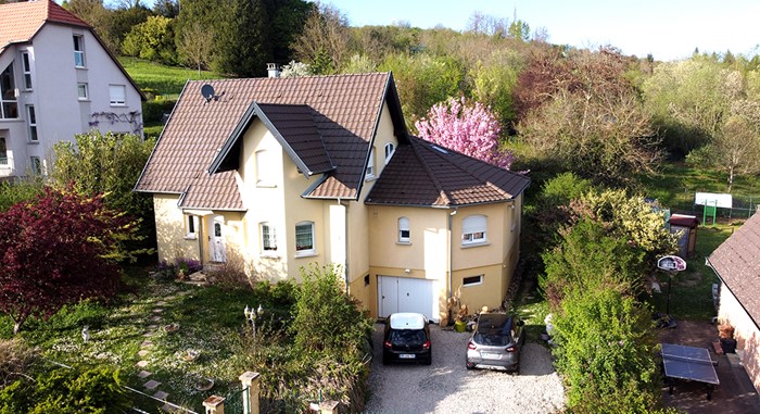 FRANCE – ILLFURTH (68) MAGNIFIQUE VILLA D'ARCHITECTE, 165 M2, TERRANE 2482 M2, PRIX 489'000.- €